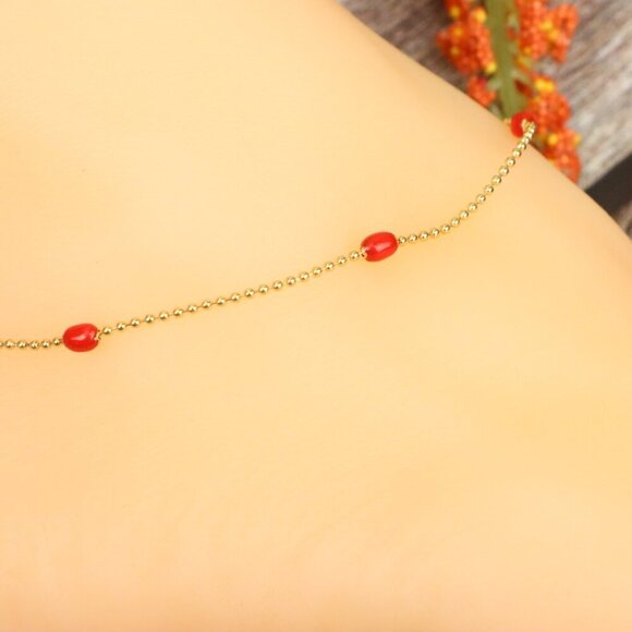 "Elegant Handmade Anklet – Delicate Jewelry for Women, MAR091364 - Picture 1 of 10